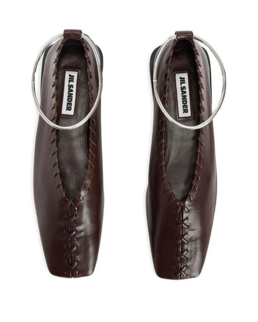 Jil Sander Brown Ring Ballerina