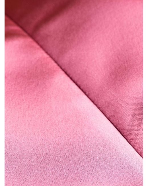 P.A.R.O.S.H. Pink P.A.R.O..H. Ruffled Satin-Finish Minidress
