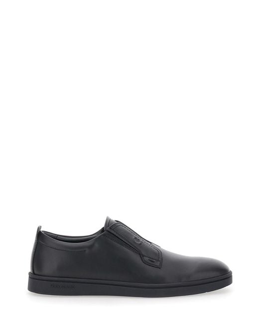 Ferragamo Multicolor 'Alfie' Sneakers With Gancini Detail On The Side And Embossed Logo Lettering On The Side for men