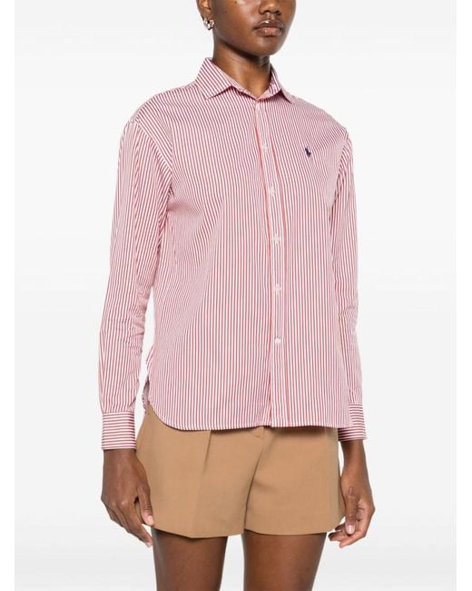 Ralph Lauren Pink Striped Shirt