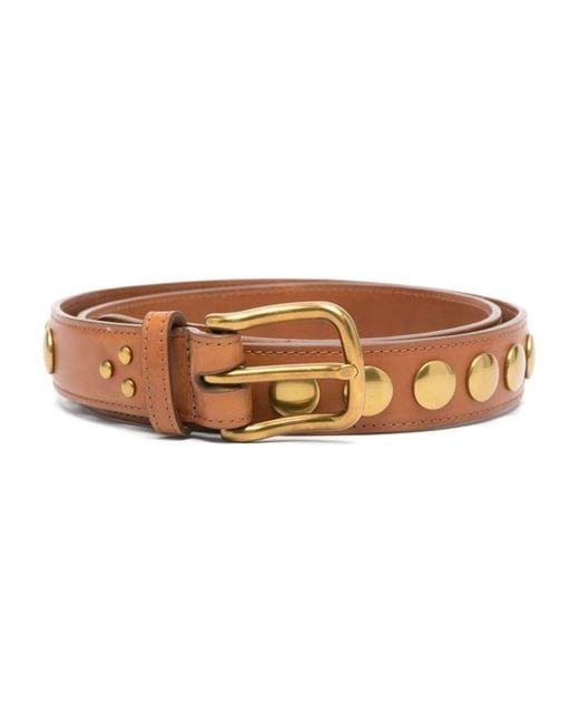 Jérôme Dreyfuss Brown Stud Belt