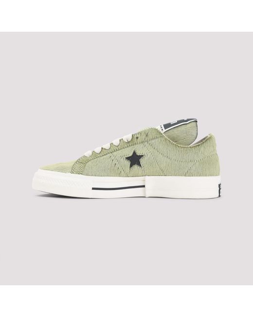 Rick Owens Green Low-Top Sneakers for men