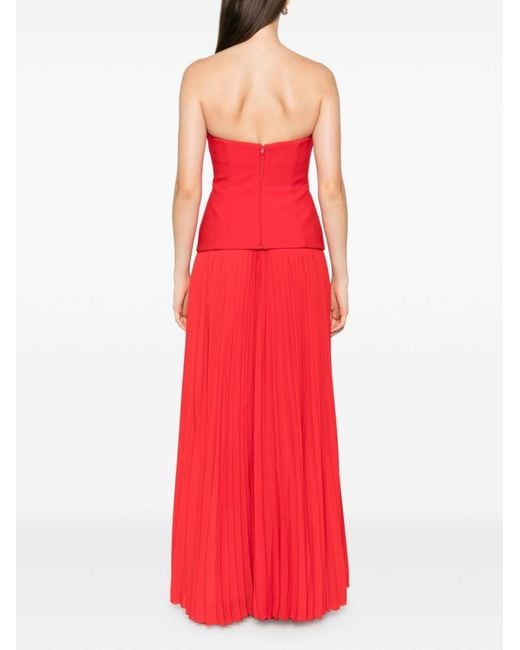 Solace London Red Britt Maxi Dress