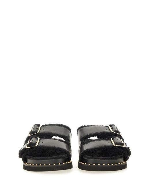 Ash Black Studded Sandals