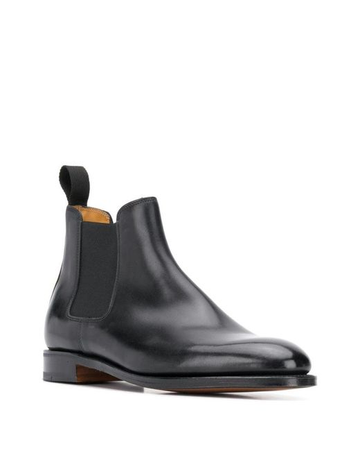 John Lobb Black Lawry Boots Shoes for men
