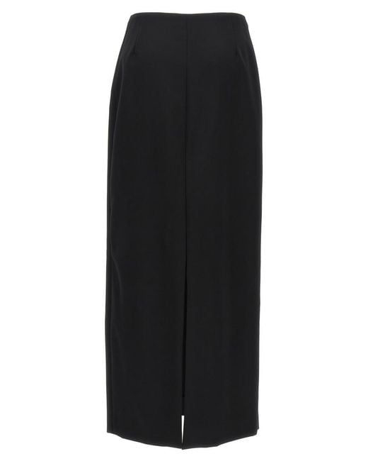 Givenchy Black Long Skirt Back Slit