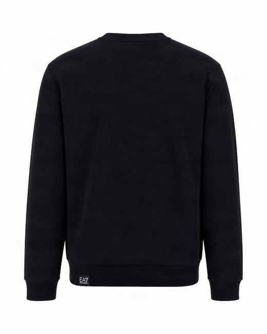 EA7 Blue Crew Neck Sweatshirt for men