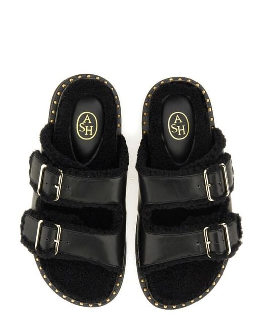 Ash Black Studded Sandals