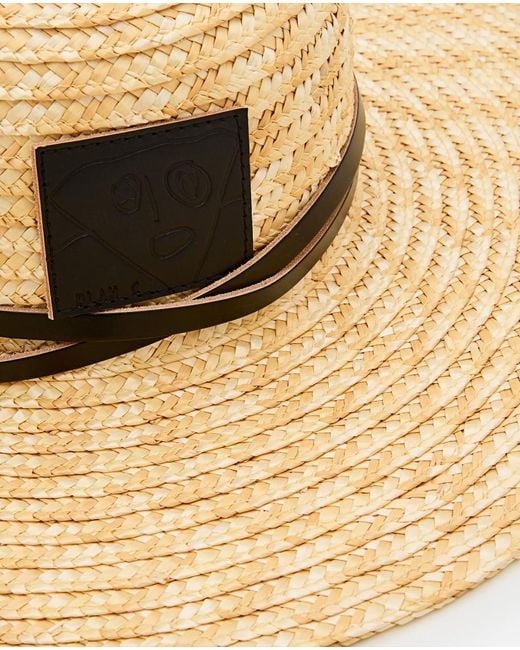 Plan C Metallic Straw Hat