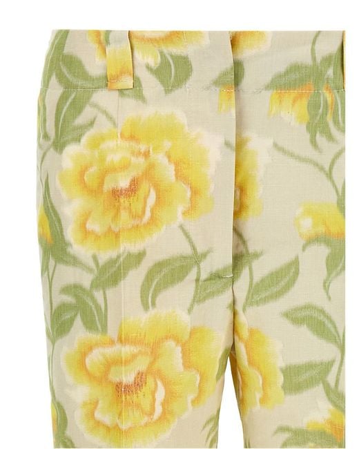 KENZO Yellow Peonies' Pants