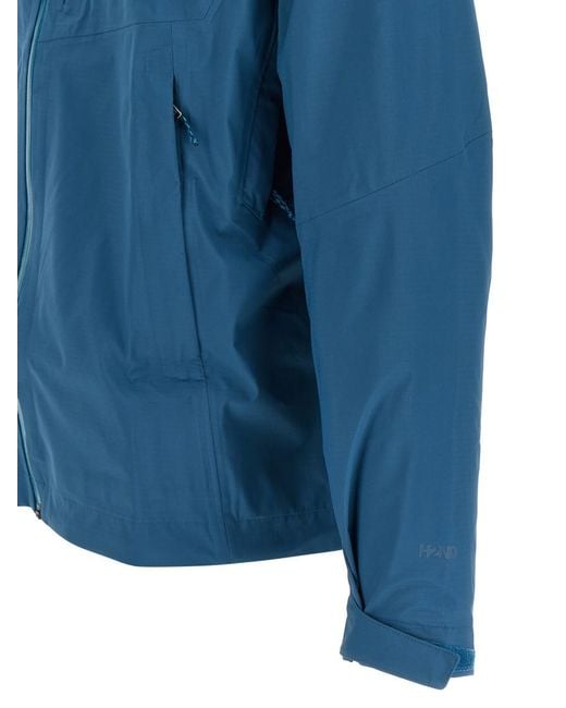 Patagonia Blue Solid Hooded Jacket for men