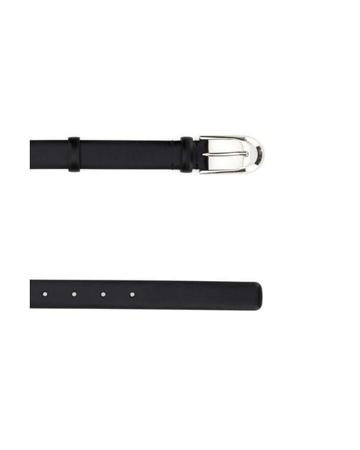Khaite Black Leather Belt