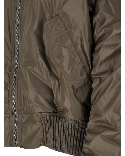 Rick Owens Brown Solid Bomber Jacket for men