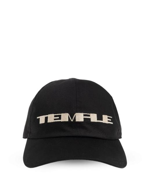 Rick Owens Black Logo Baseball Hat