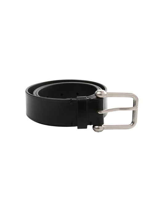 Ann Demeulemeester Black Solid Adjustable Belt