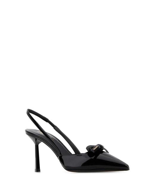 Prada Black Leather Pumps