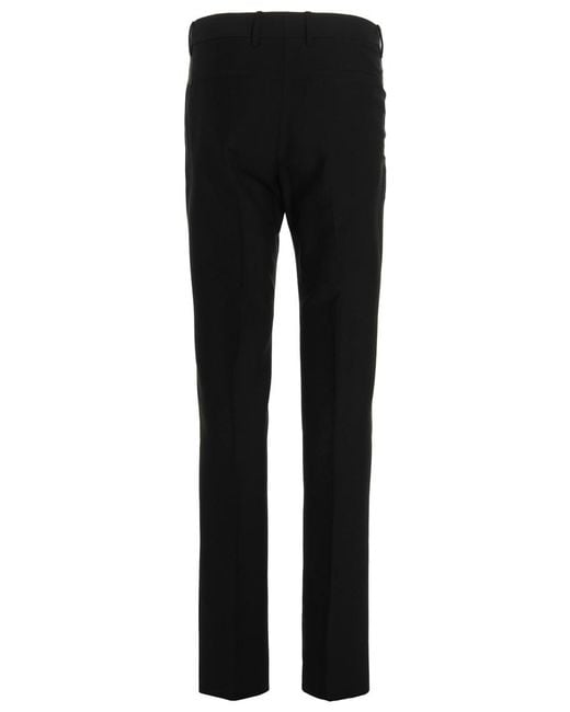 Givenchy Black Flat Front Pants for men