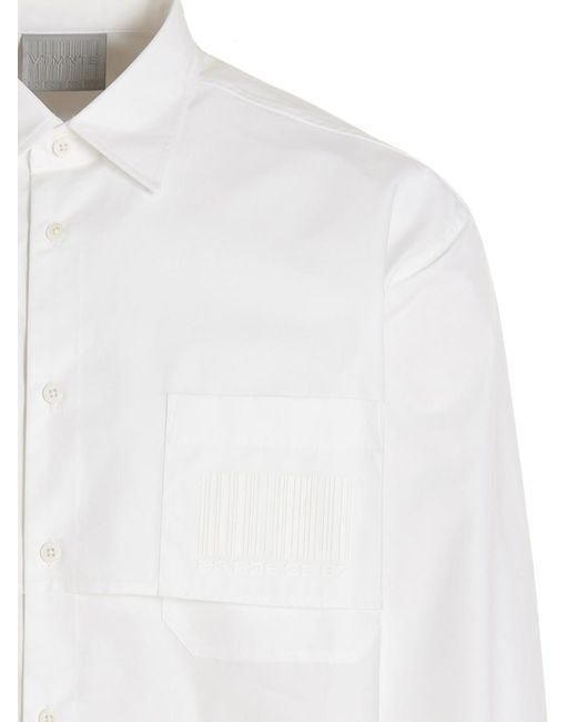 VTMNTS White Barcode Shirt for men