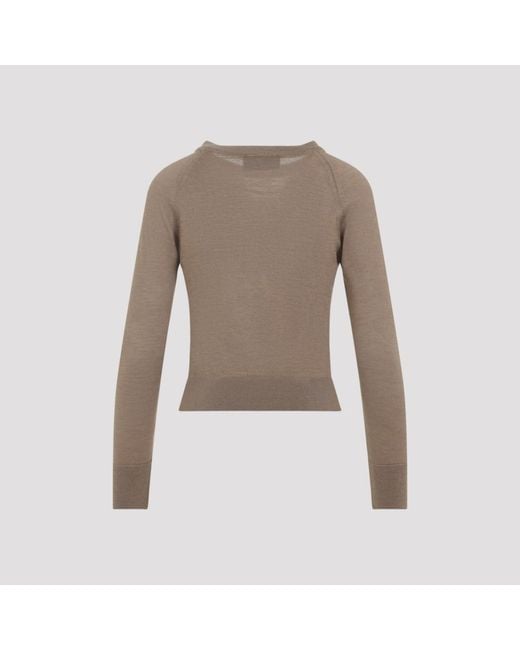Simone Rocha Brown Pearl Sweater
