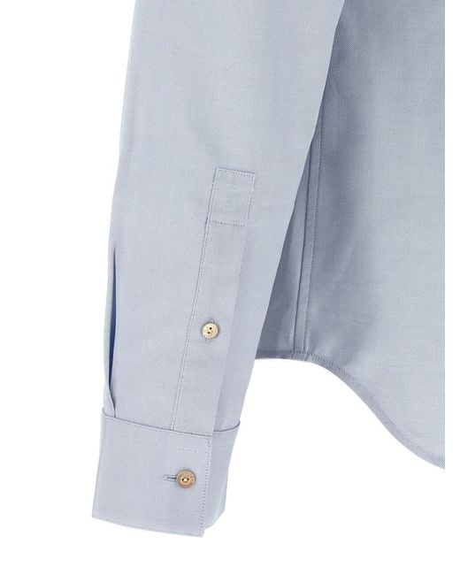 Gucci Blue Regular Solid Shirt for men