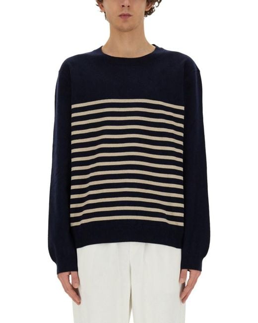 A.P.C. Blue Regular Sweaters for men