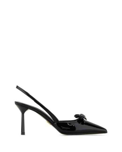 Prada Black Leather Pumps