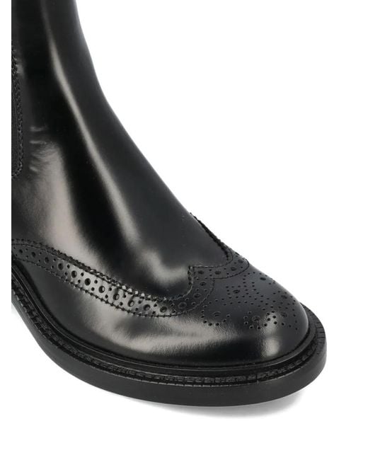 Saint Laurent Black Leather Chelsea Boots