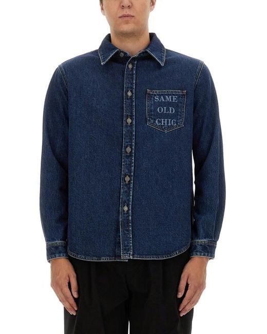 Moschino Blue Same Old Chic' Shirt for men