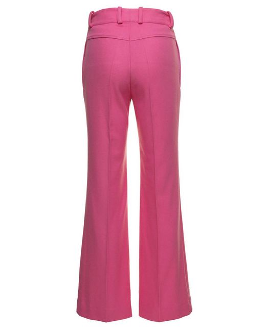 Patou Pink Regular Flared Pants
