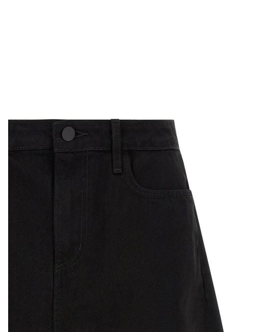 L'Agence Black Solid Short