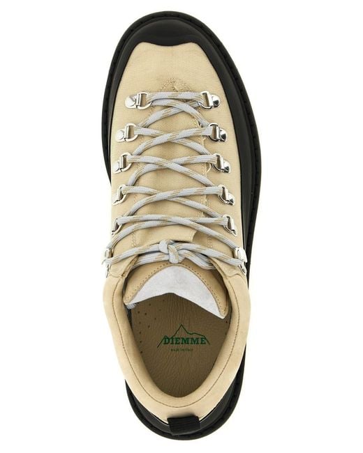 Diemme Black Solid Lace Up Boots for men