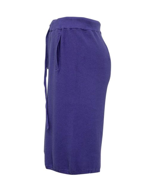 Laneus Blue Solid Shorts for men