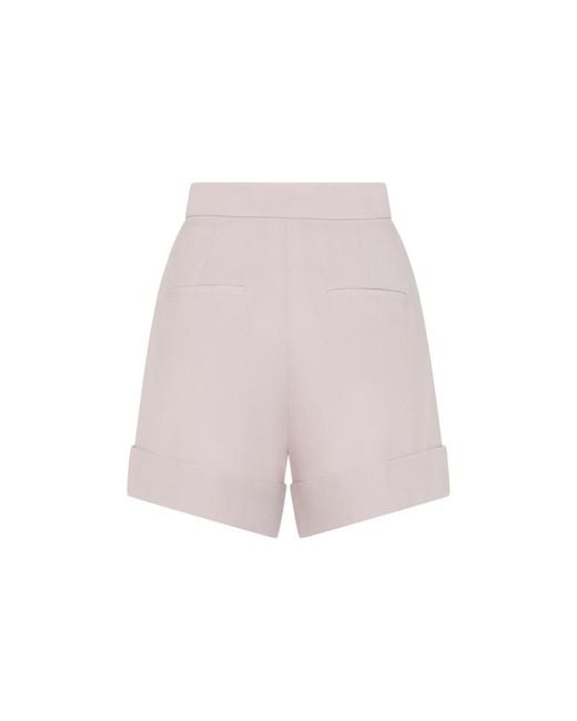 Max Mara Purple Solid Shorts