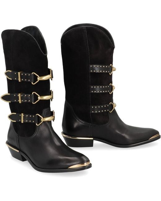 Isabel Marant Black Solid Mexia Boots