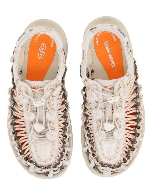 Keen White Woven Sandals