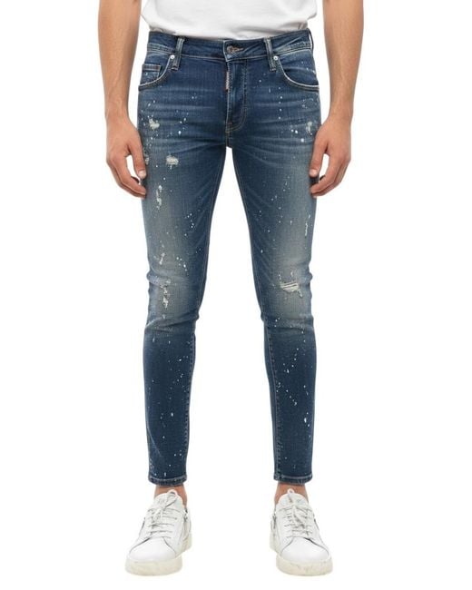DSquared² Blue Mid Rise Jeans for men