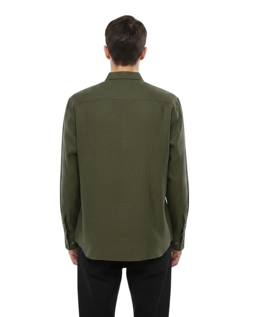 DSquared² Green Regular Solid Shirt for men