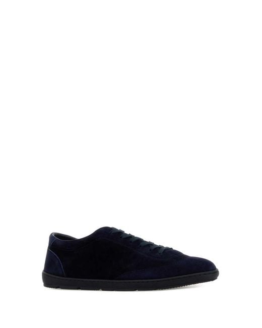 Brunello Cucinelli Black Solid Sneakers for men