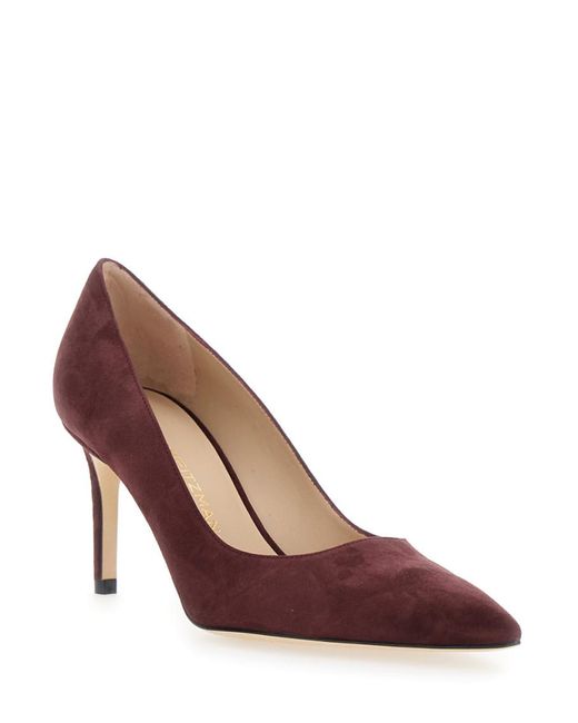 Stuart Weitzman Brown Pointed Toe Pumps