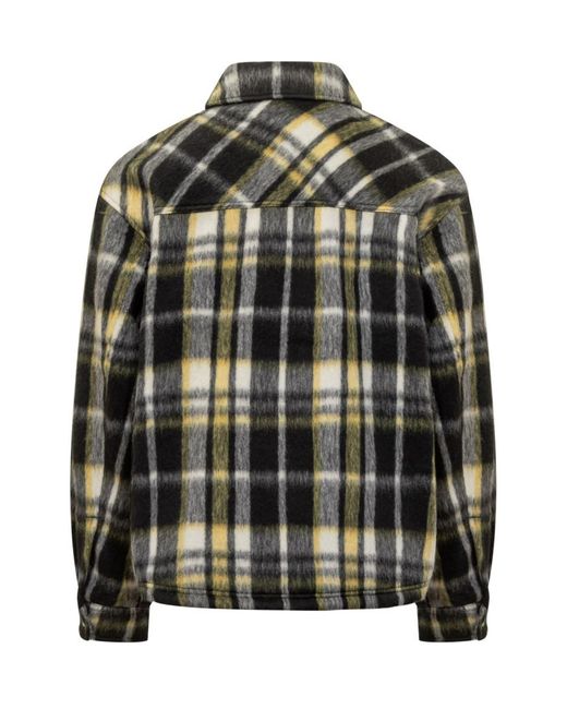 Represent Black Relaxed Checks Shirt for men