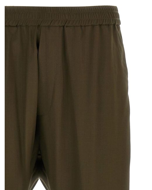 Barena Green Bativoga Pants for men