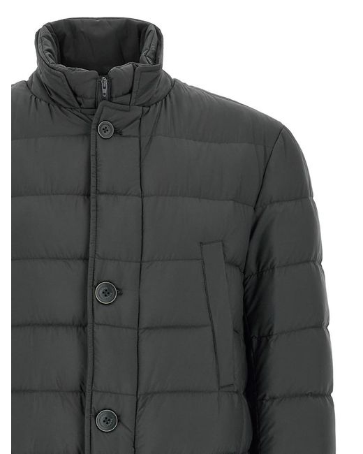Herno Gray Quilted Jacket for men
