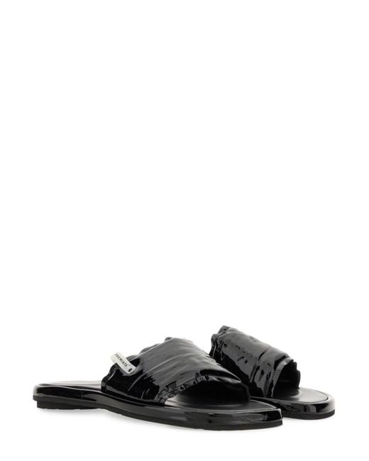 Premiata Black Logo Flats