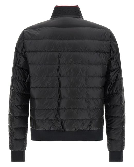 Moncler Black Mock Collar Jacket for men