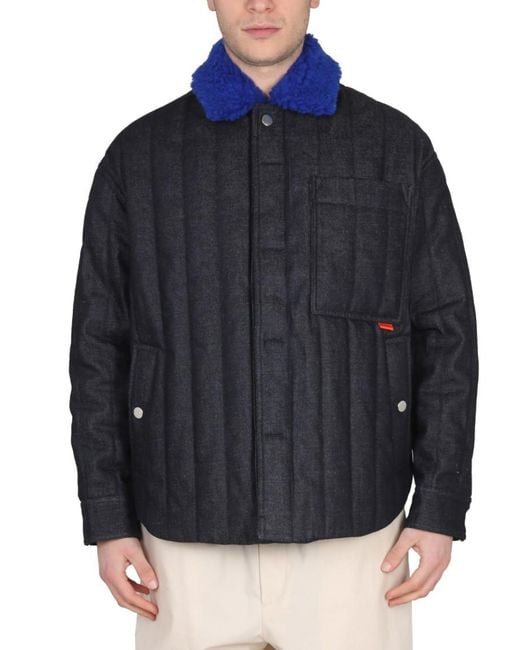 Sunnei Blue Solid Jackets for men