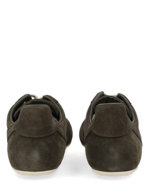 Rick Owens Black Solid Minimal Sneakers for men