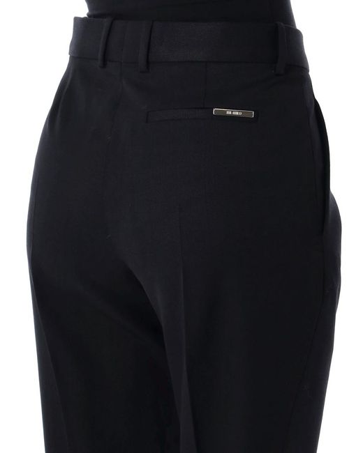 The Attico Black Long Flared Pants