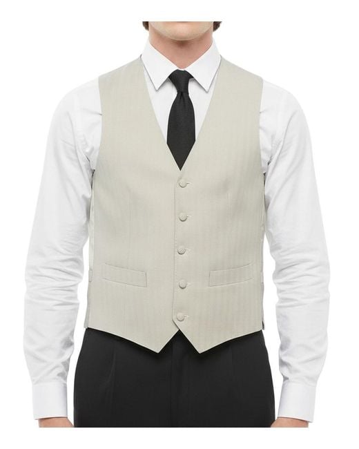 Corneliani White Solid Waistcoat for men