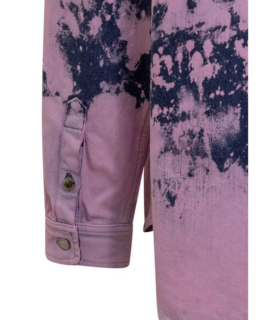 DARKPARK Purple Regular Printed Shirt for men