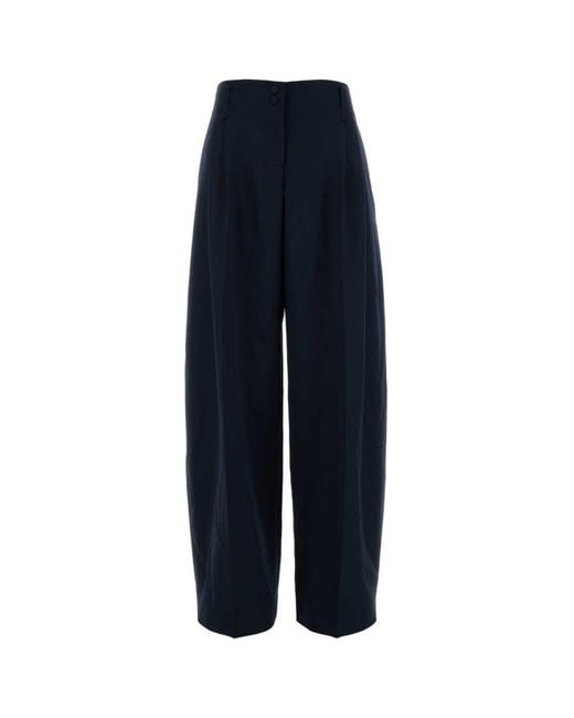 McQueen Blue Wool Pants